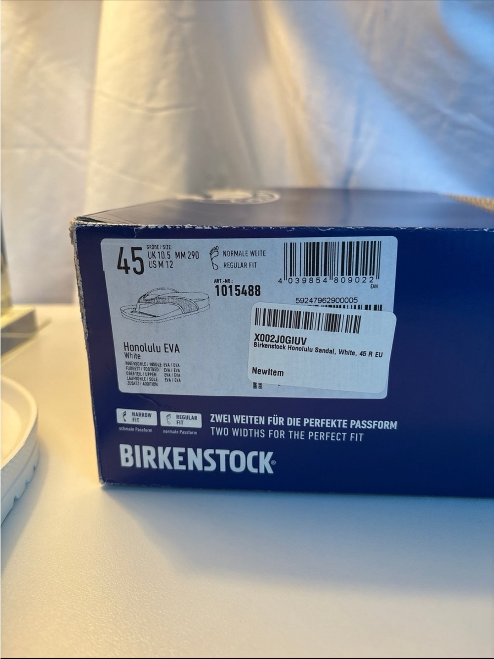 Birkenstock White EVA Arizona Flip Sandals - Men - Picture 3 of 3